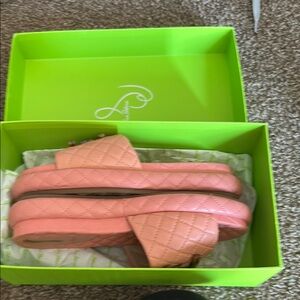 Sam Edelman Pink Quilted Sandals
